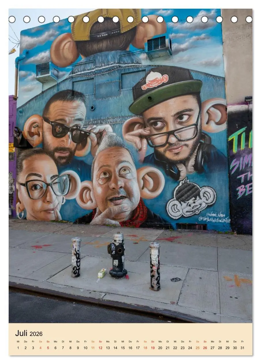 Bild: 9783516650693 | Walls of New York - Street Art in Farbe (Tischkalender 2026 DIN A5...