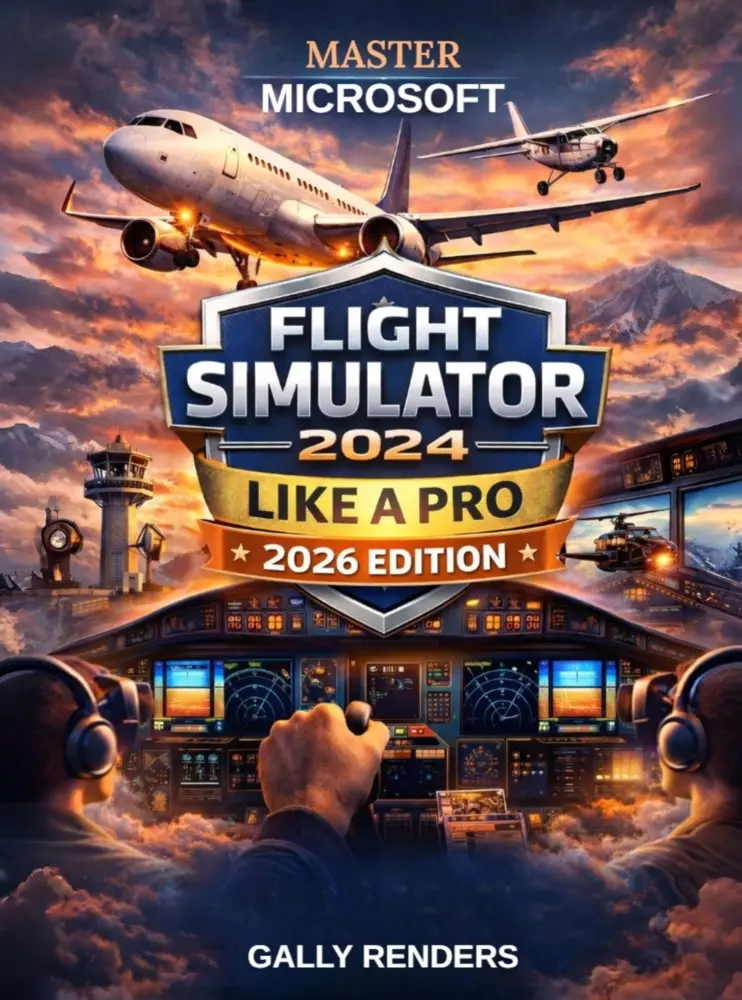 Cover: 9789403880693 | Master Microsoft Flight Simulator 2024 Like a Pro | Gally Renders