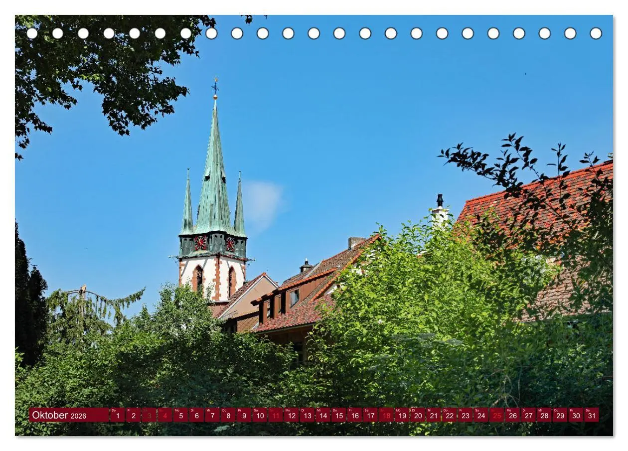 Bild: 9783457620793 | Karlsruhe-Durlach (Tischkalender 2026 DIN A5 quer), CALVENDO...