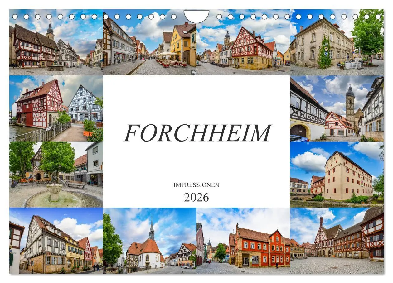 Cover: 9783457790793 | Forchheim Impressionen (Wandkalender 2026 DIN A4 quer), CALVENDO...