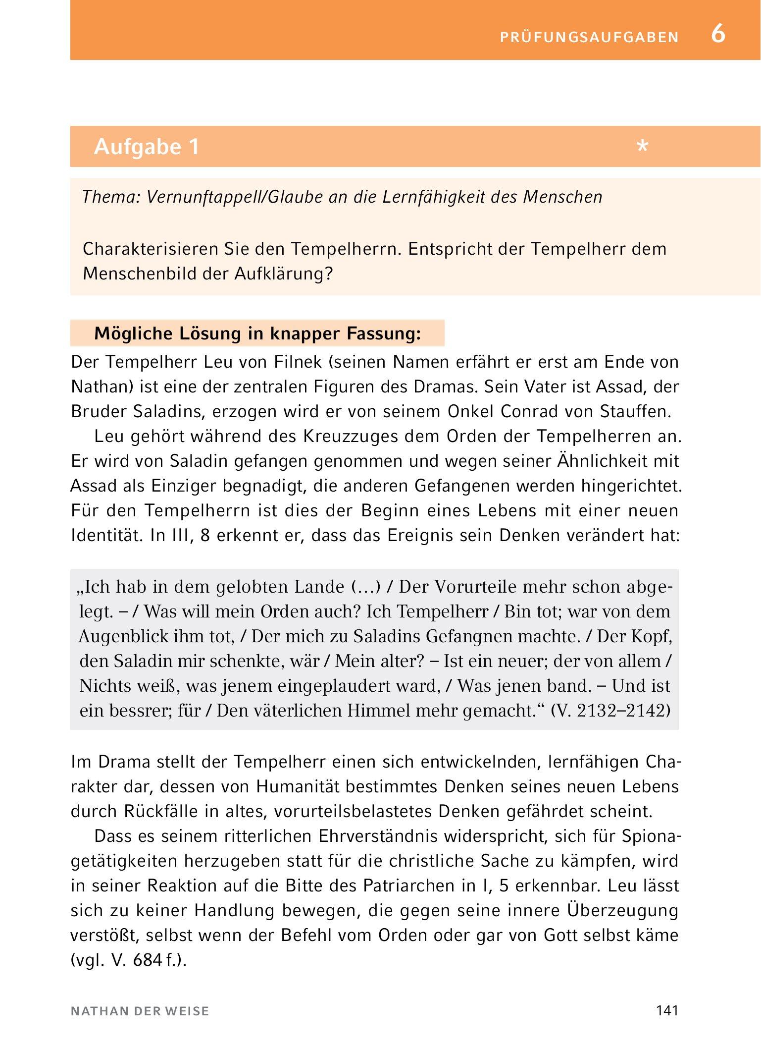Bild: 9783804420793 | Nathan der Weise - Textanalyse und Interpretation | Lessing | Buch