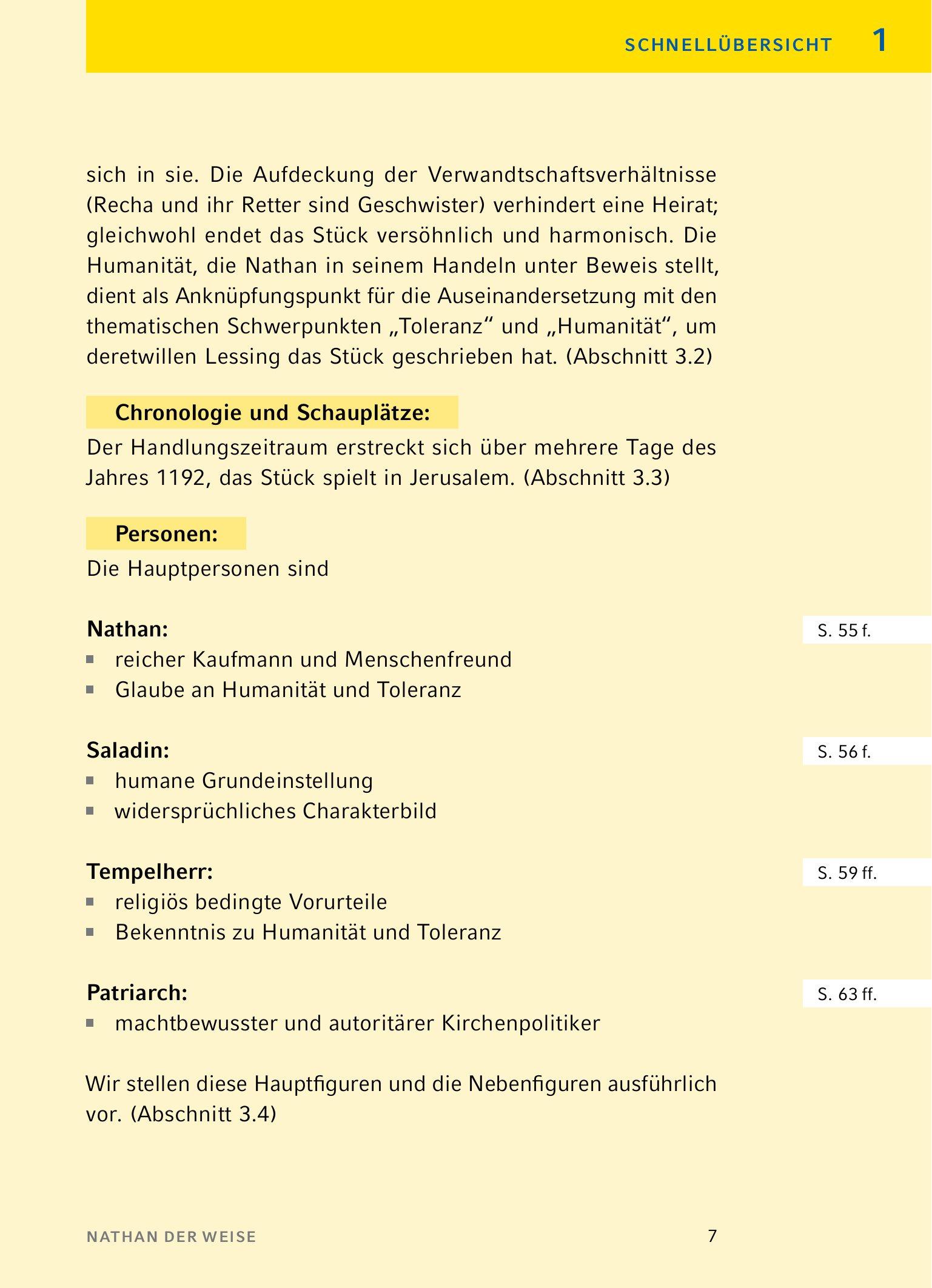 Bild: 9783804420793 | Nathan der Weise - Textanalyse und Interpretation | Lessing | Buch