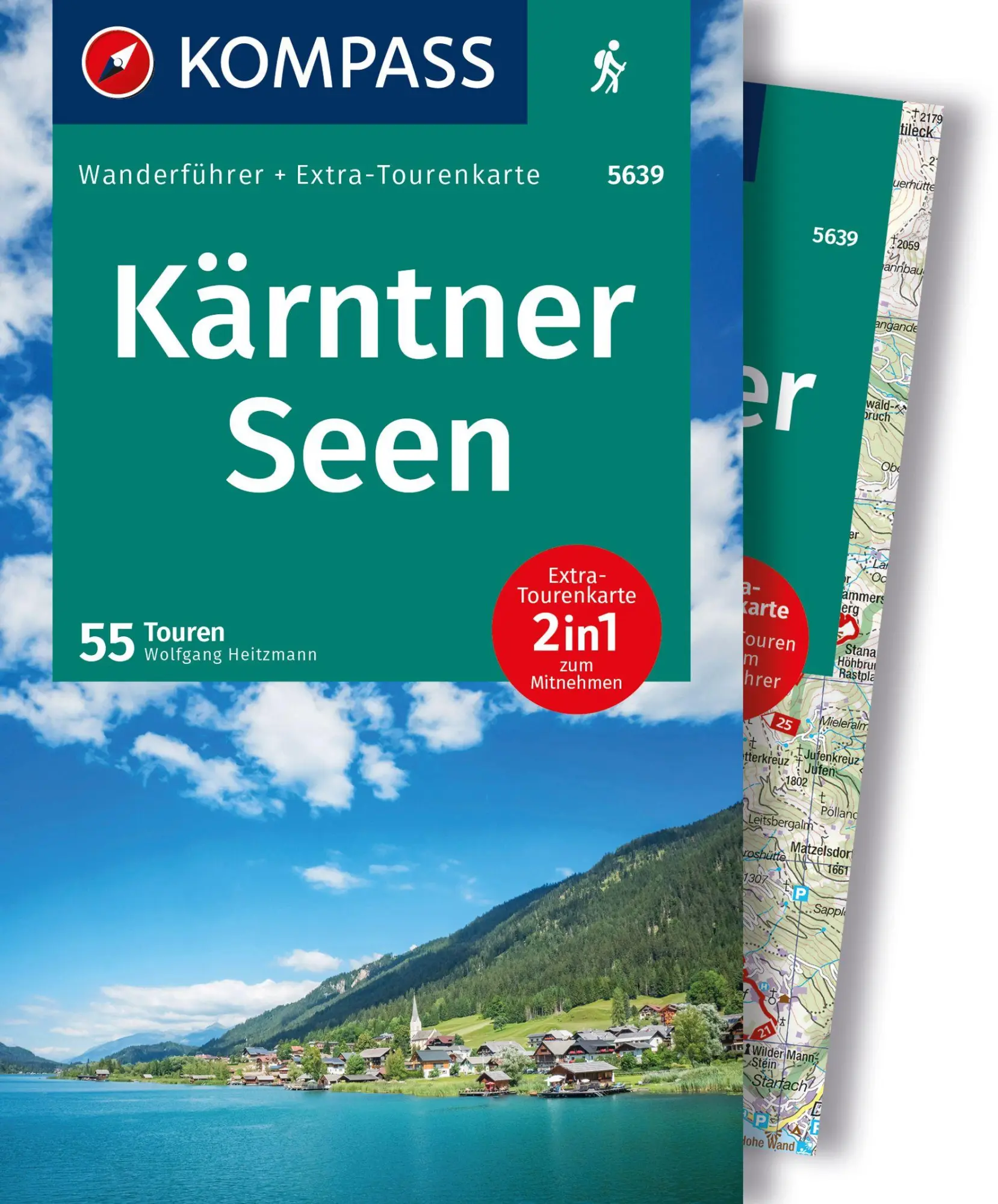Cover: 9783991540793 | KOMPASS Wanderführer Kärntner Seen, 55 Touren mit Extra-Tourenkarte