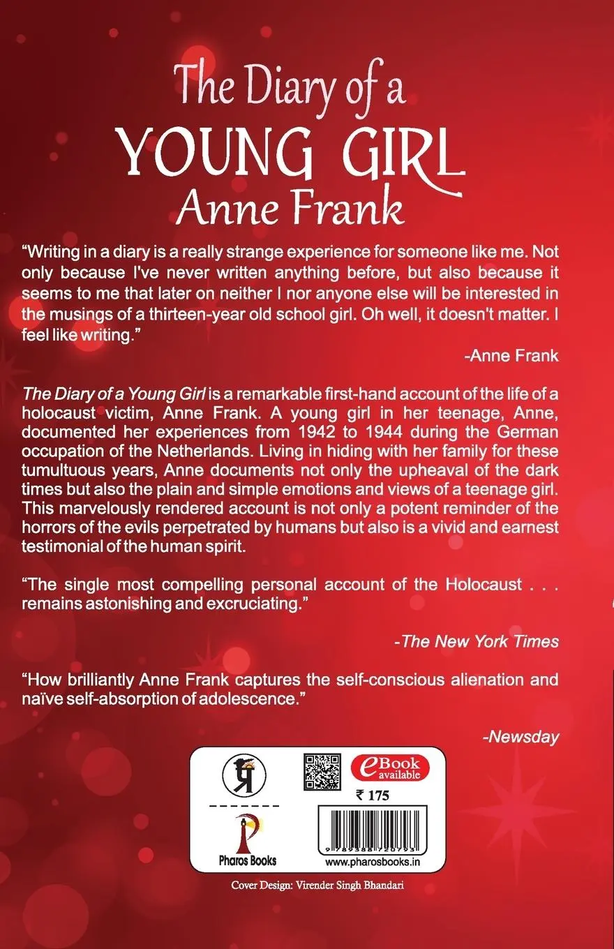 Rückseite: 9789388720793 | The Diary of a Young Girl | Anne Frank | Taschenbuch | Englisch | 2019