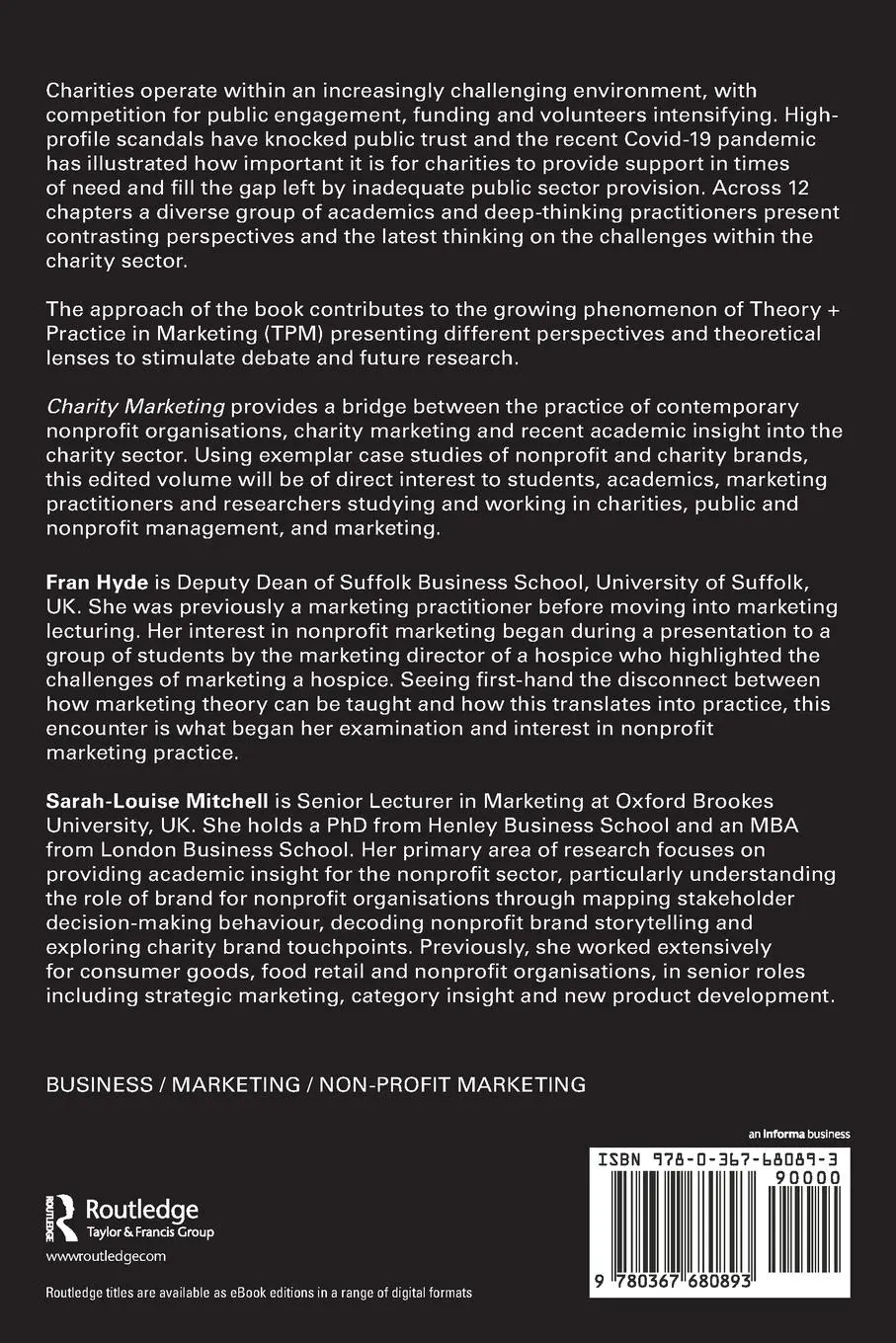 Rückseite: 9780367680893 | Charity Marketing | Contemporary Issues, Research and Practice | Buch