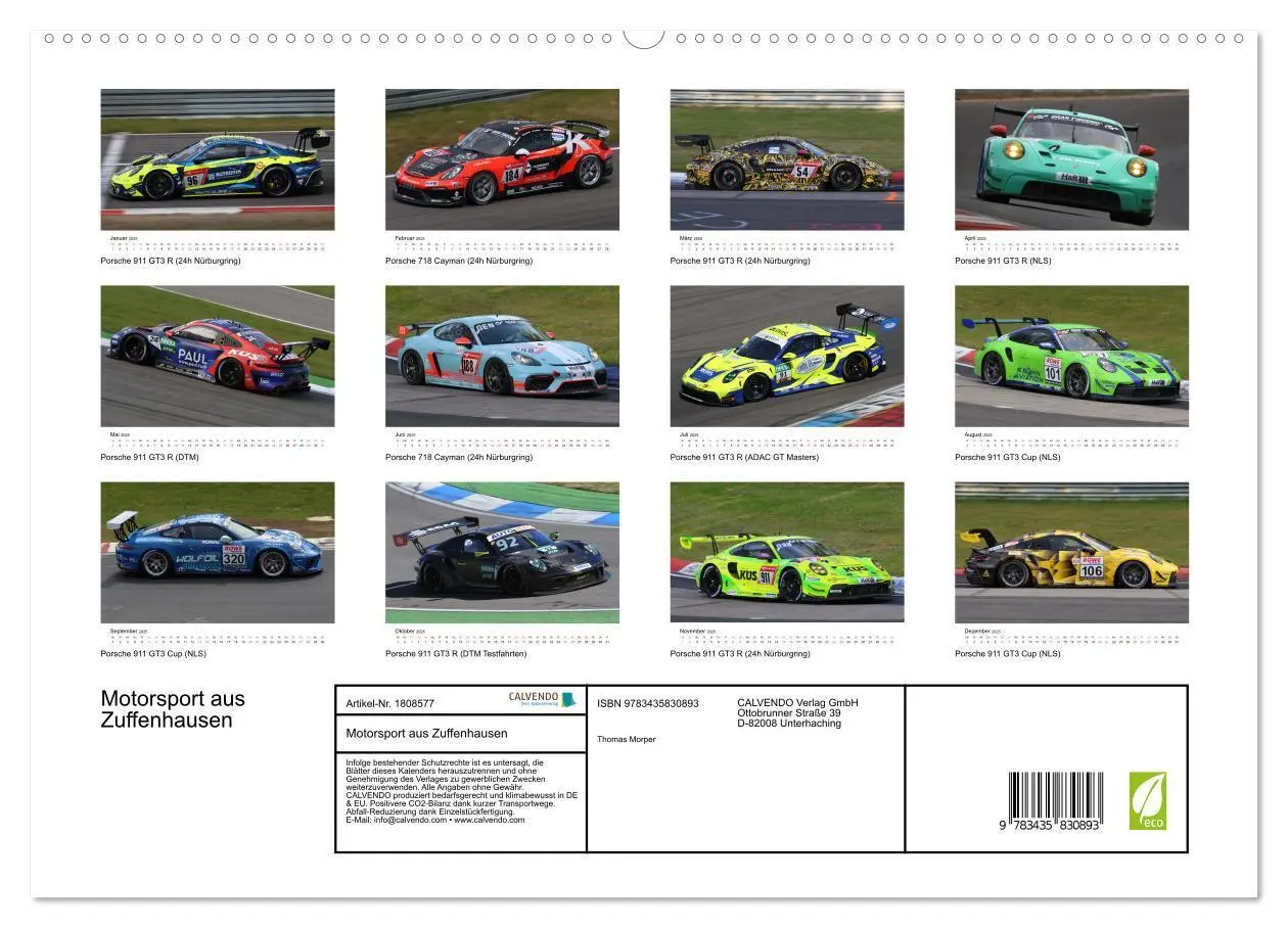 Bild: 9783435830893 | Motorsport aus Zuffenhausen (hochwertiger Premium Wandkalender 2025...