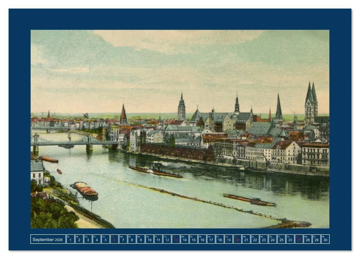 Bild: 9783457920893 | Historisches Bremen an der Weser von 1888 bis 1918 (Wandkalender...