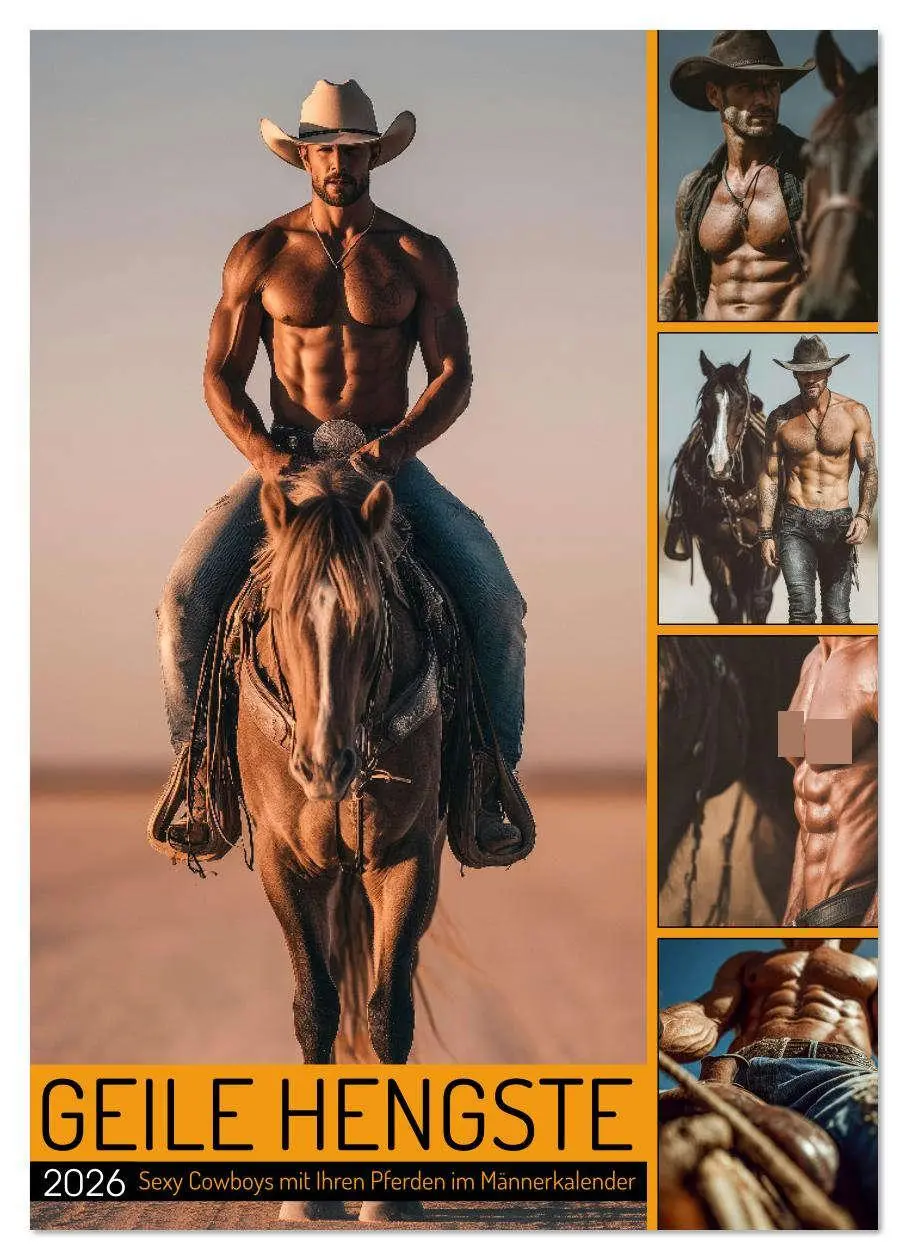 Cover: 9783516630893 | GEILE HENGSTE - Sexy Cowboys mit Ihren Pferden im Männerkalender...