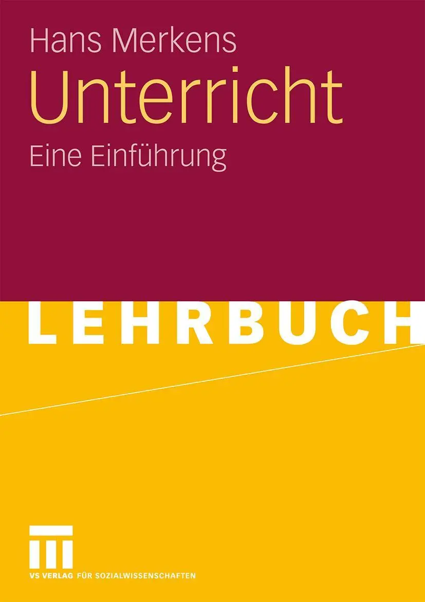 Cover: 9783531170893 | Unterricht | Eine Einführung | Hans Merkens | Taschenbuch | 203 S.