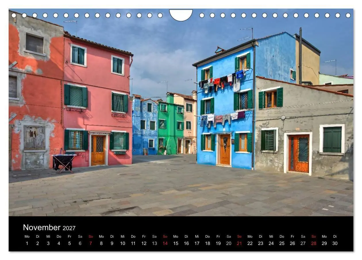 Bild: 9783594230893 | Die bunten Häuser von Burano (Wandkalender 2027 DIN A4 quer),...