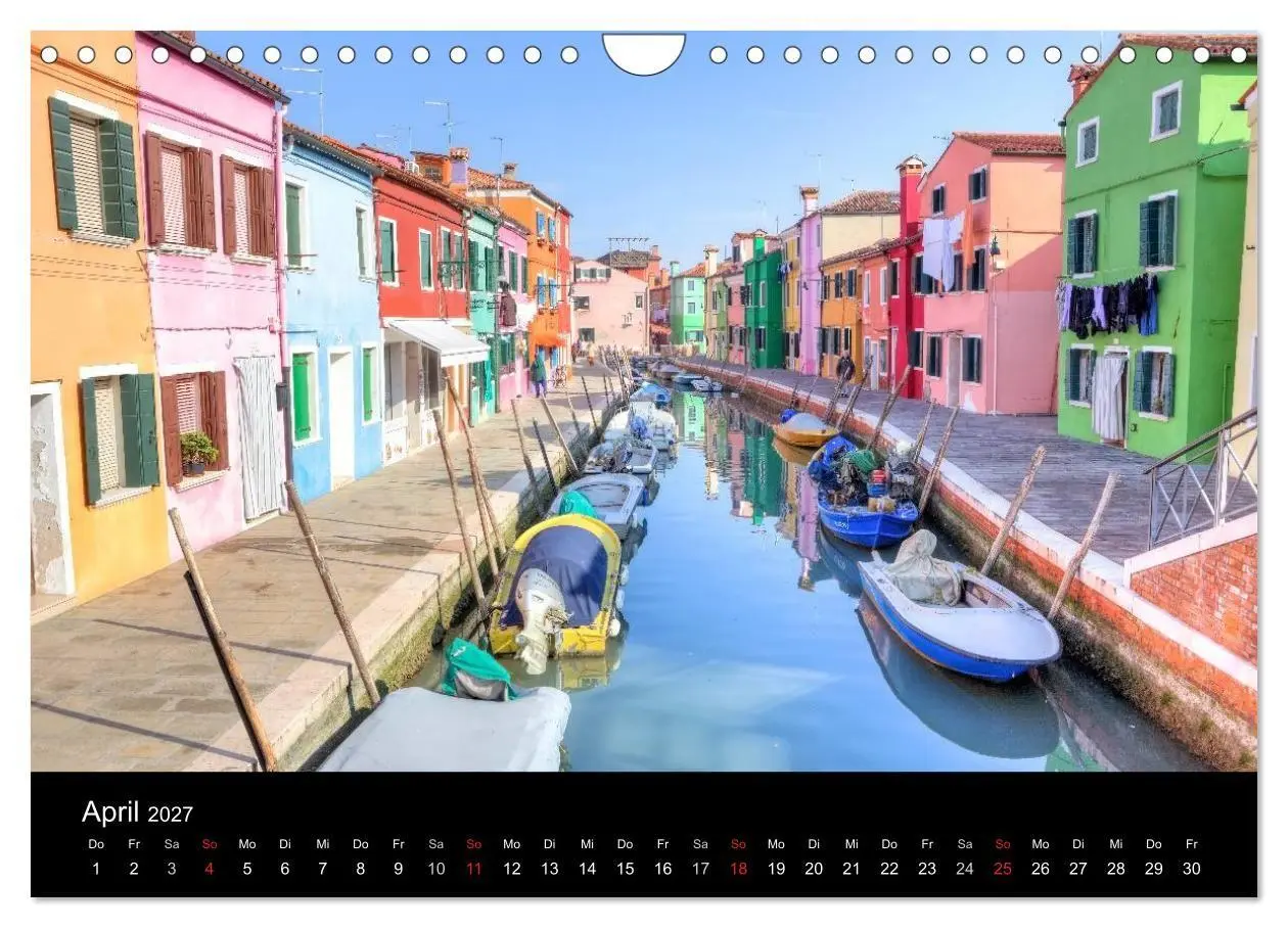 Bild: 9783594230893 | Die bunten Häuser von Burano (Wandkalender 2027 DIN A4 quer),...