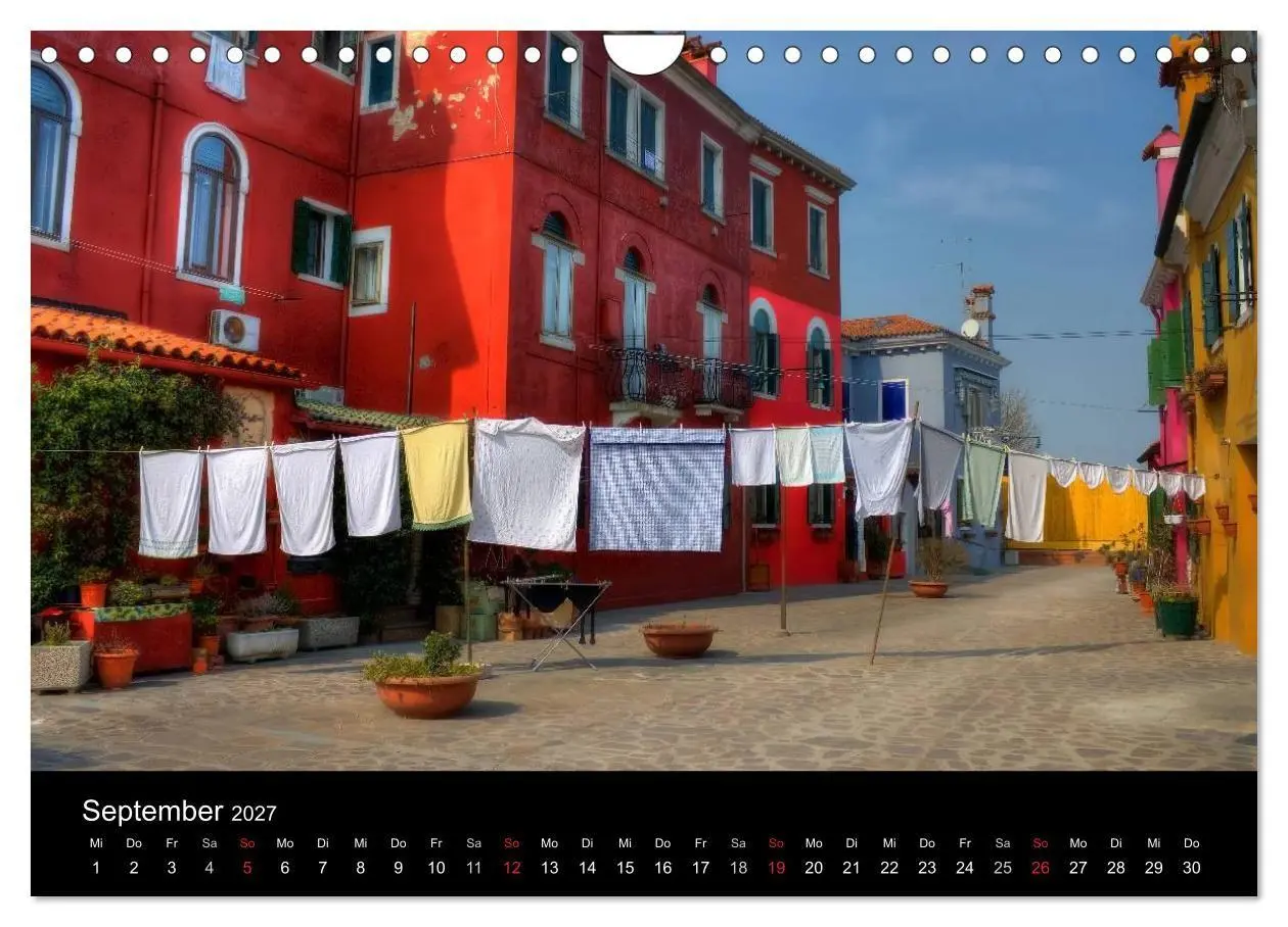 Bild: 9783594230893 | Die bunten Häuser von Burano (Wandkalender 2027 DIN A4 quer),...