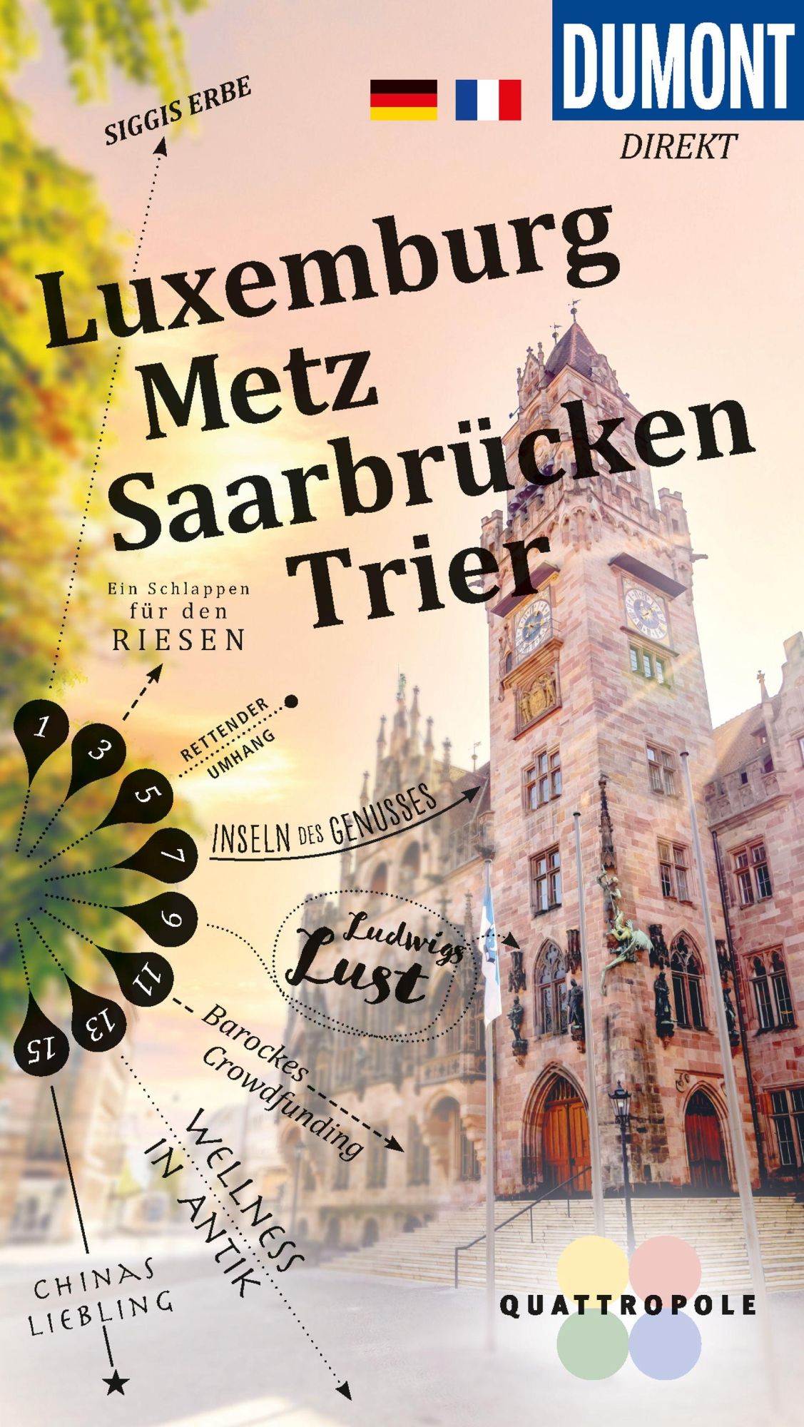 Cover: 9783616000893 | DUMONT direkt Reiseführer Luxemburg, Metz, Saarbrücken, Trier | Buch