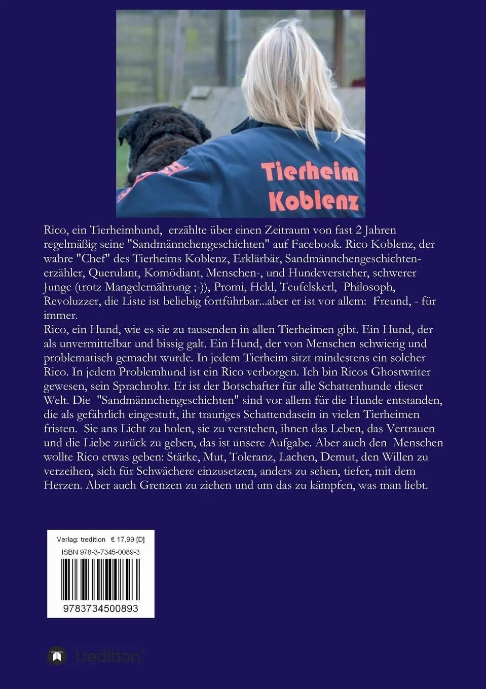Rückseite: 9783734500893 | Chefsachen | Rico - ein Leben als Schattenhund im Tierheim | Höfer