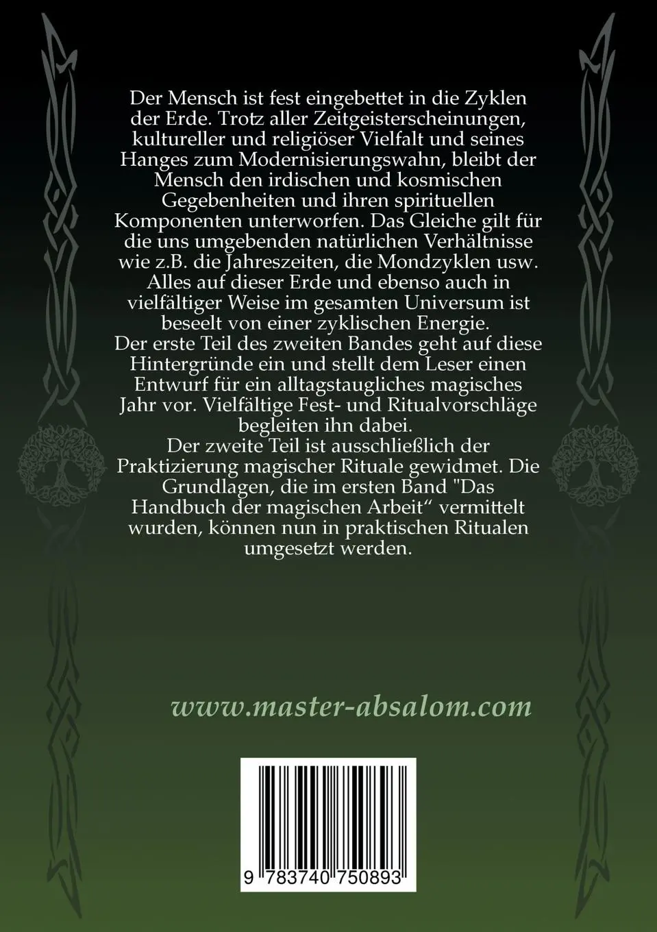 Rückseite: 9783740750893 | Das Handbuch der magischen Arbeit | Feste und Rituale | Master Absalom