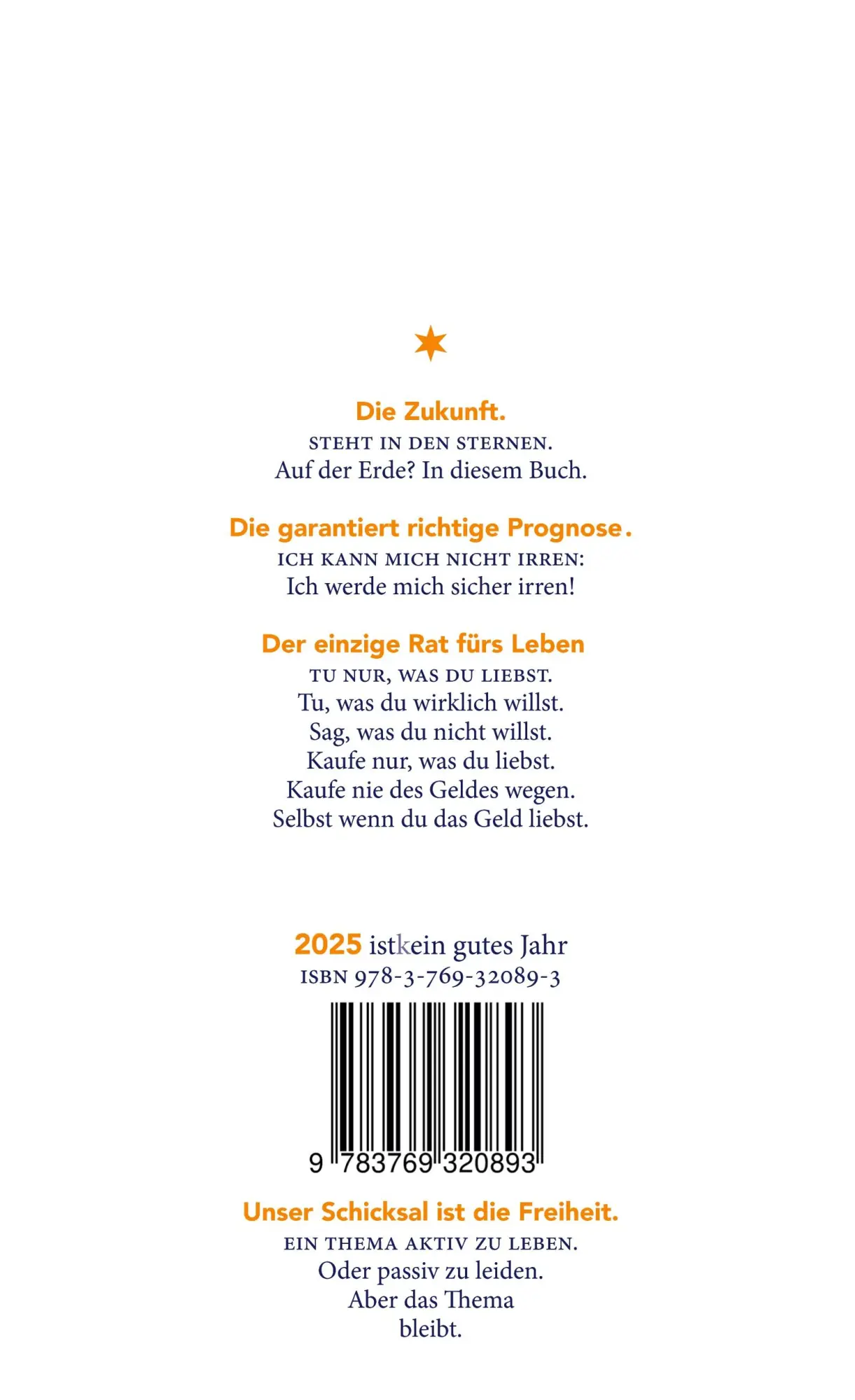 Rückseite: 9783769320893 | 2025 ist ein gutes Jahr | Boro Petric | Buch | 80 S. | Deutsch | 2024