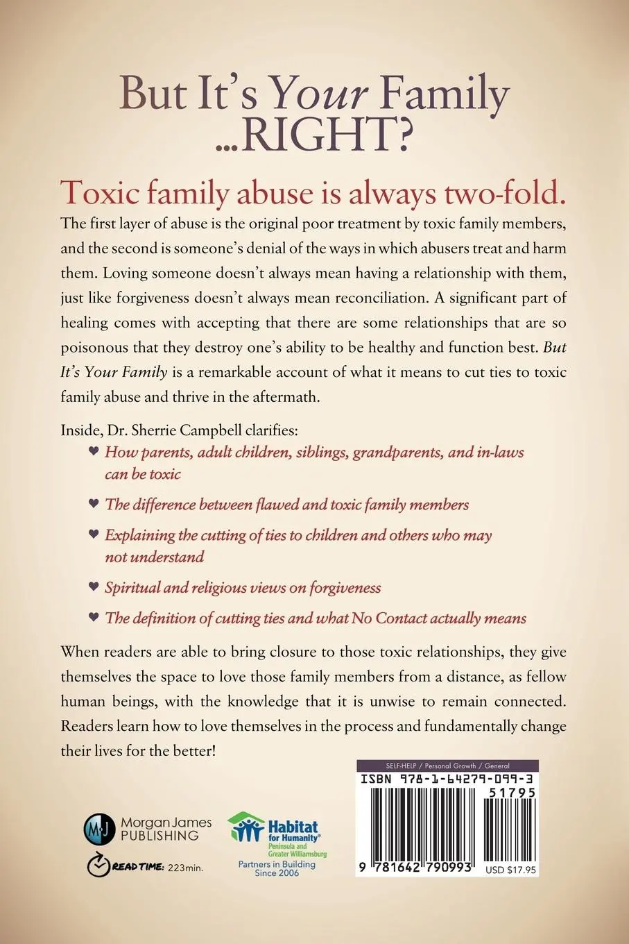 Rückseite: 9781642790993 | But It's Your Family... | Sherrie Campbell | Taschenbuch | Englisch