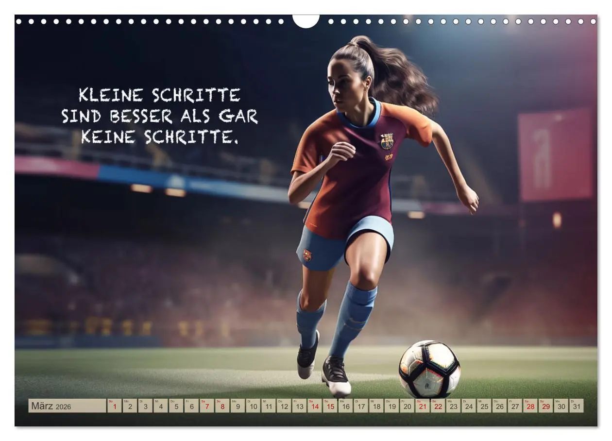 Bild: 9783457530993 | Motivation und Fußball (Wandkalender 2026 DIN A3 quer), CALVENDO...