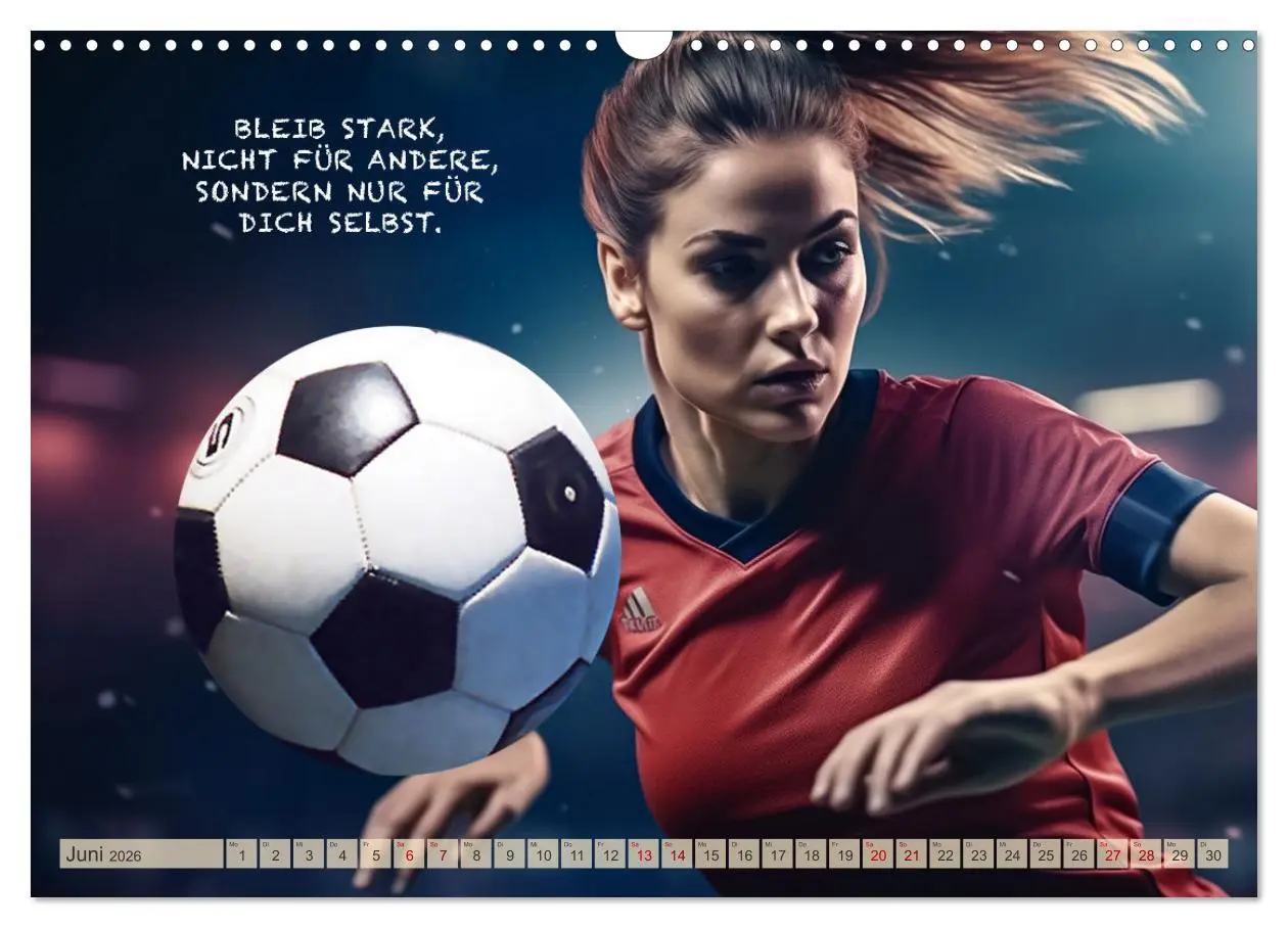 Bild: 9783457530993 | Motivation und Fußball (Wandkalender 2026 DIN A3 quer), CALVENDO...