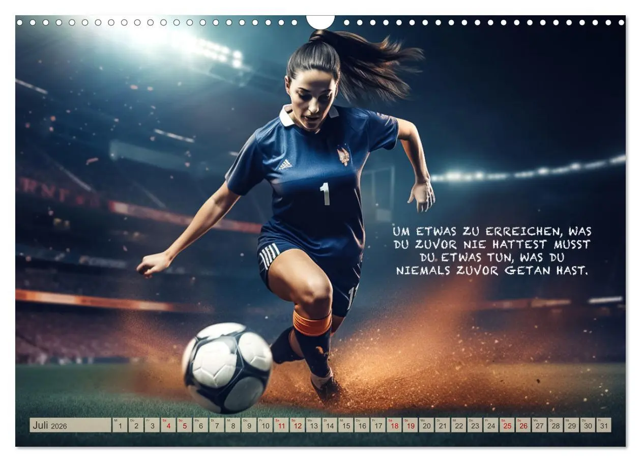 Bild: 9783457530993 | Motivation und Fußball (Wandkalender 2026 DIN A3 quer), CALVENDO...