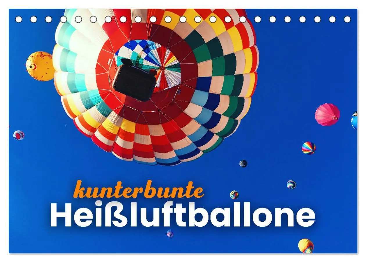 Cover: 9783457910993 | Kunterbunte Heißluftballone (Tischkalender 2026 DIN A5 quer),...