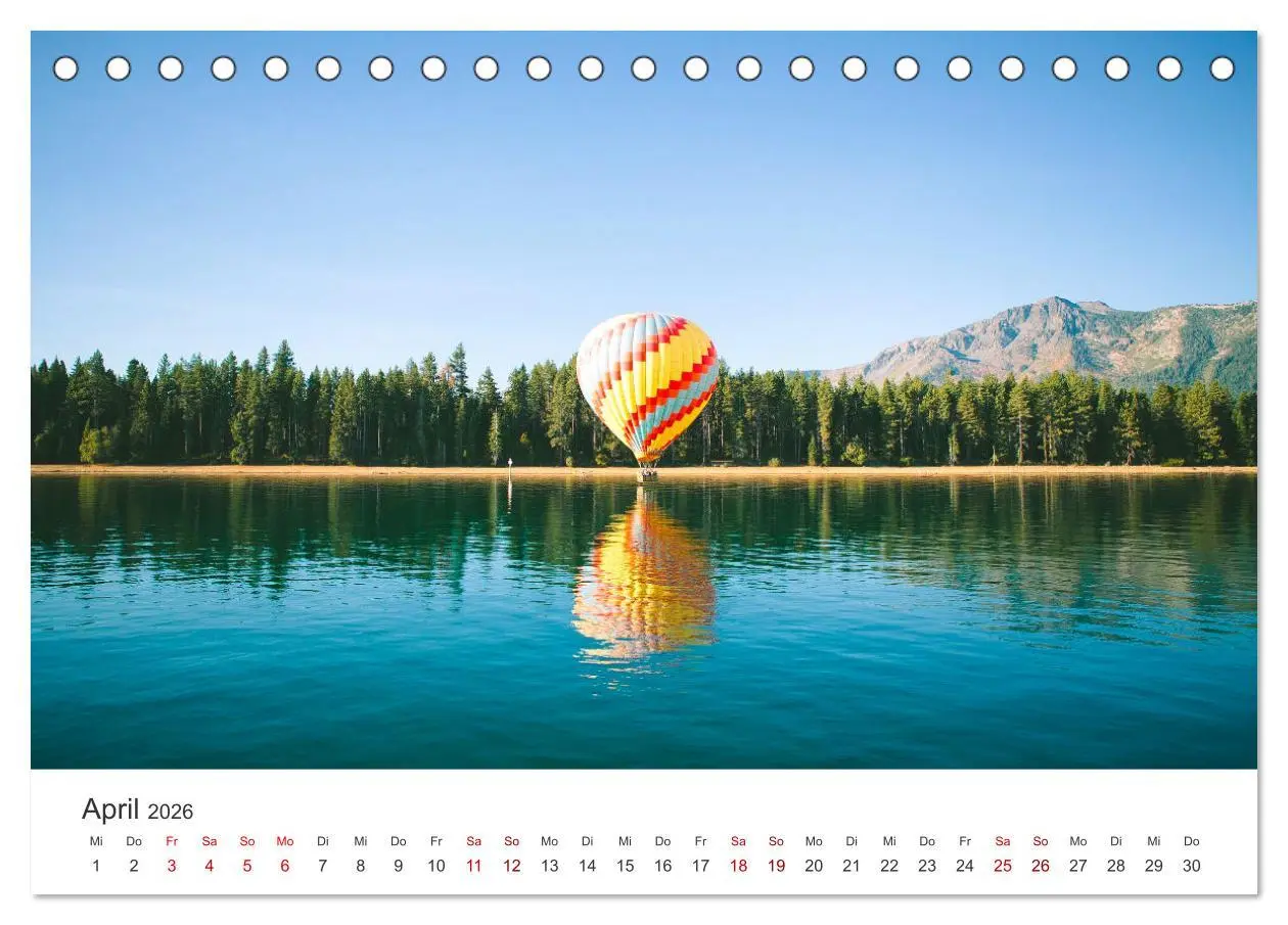 Bild: 9783457910993 | Kunterbunte Heißluftballone (Tischkalender 2026 DIN A5 quer),...