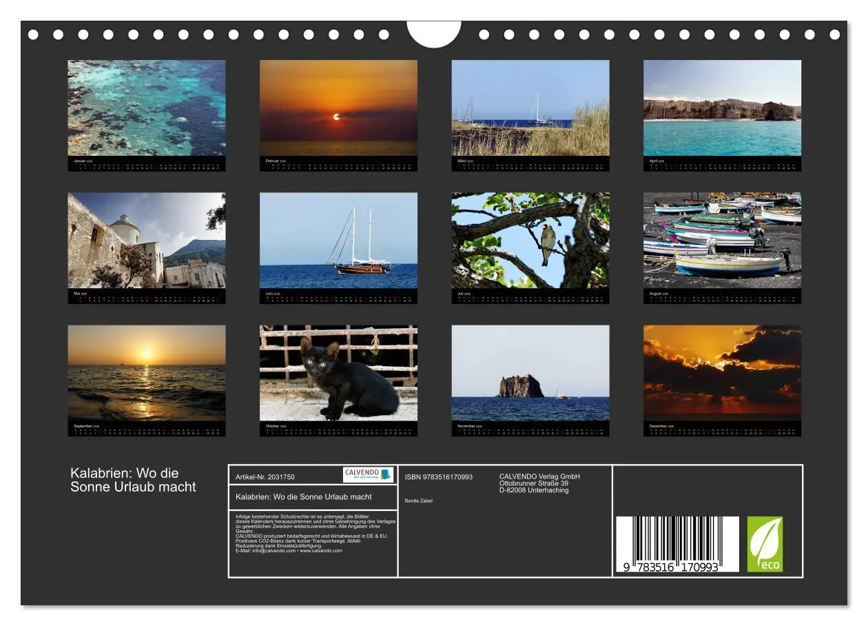 Bild: 9783516170993 | Kalabrien: Wo die Sonne Urlaub macht (Wandkalender 2026 DIN A4...