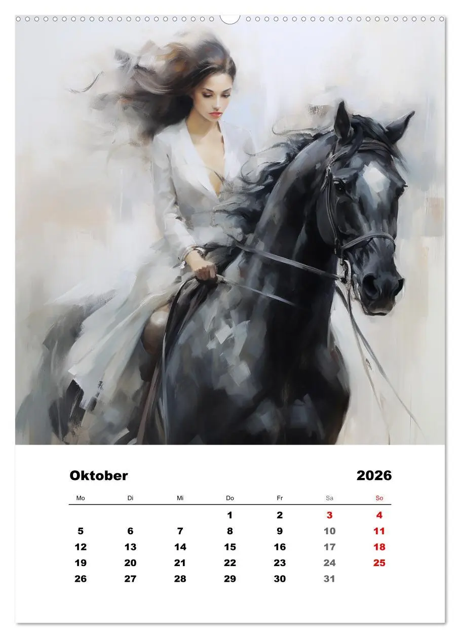 Bild: 9783516310993 | Hoch zu Ross. Mit Reiter-Aquarellen durch die Jahreszeiten...