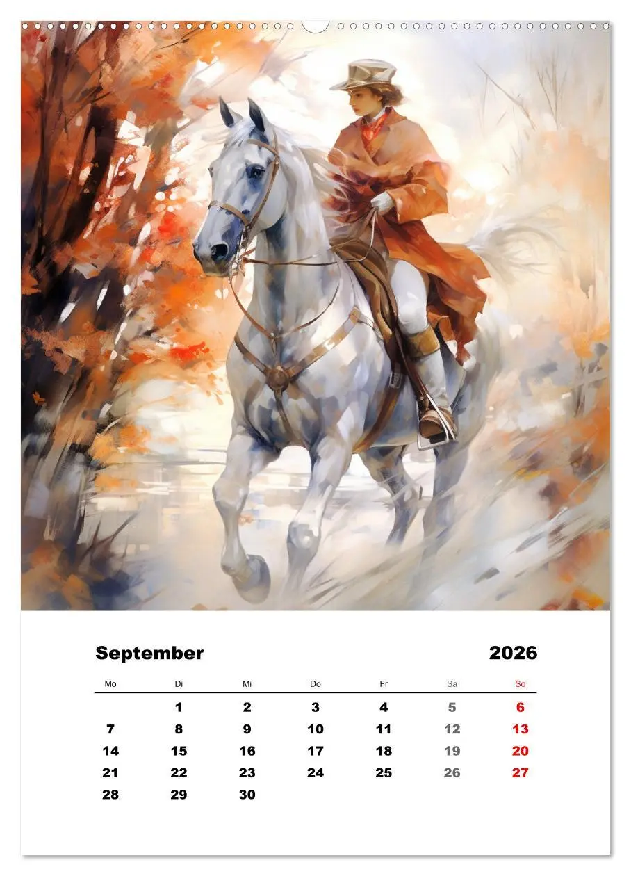Bild: 9783516310993 | Hoch zu Ross. Mit Reiter-Aquarellen durch die Jahreszeiten...