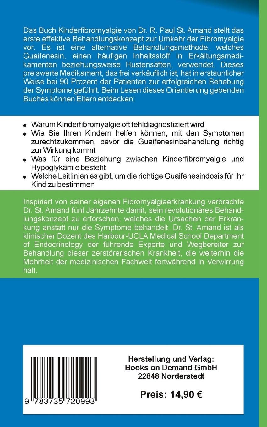 Rückseite: 9783735720993 | Kinderfibromyalgie | Claudia Craig Marek (u. a.) | Taschenbuch | 2014