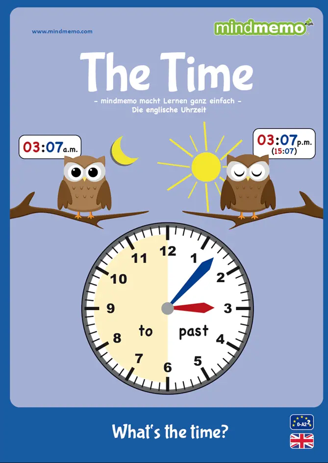 Cover: 9783954130993 | mindmemo Lernfolder - The Time - What's the time? - Die Uhrzeit auf...