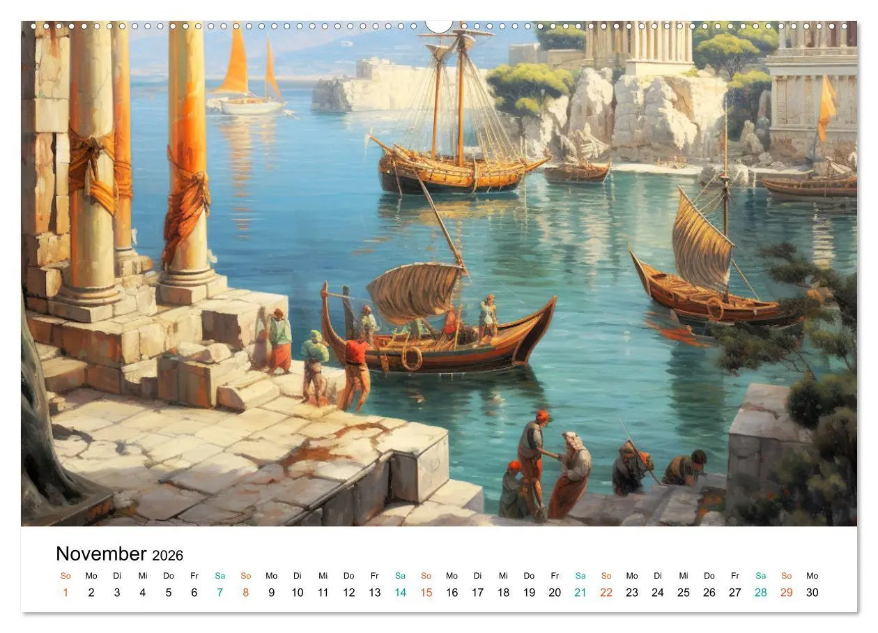 Bild: 9783457421093 | Szenen aus dem Antiken Griechenland (Wandkalender 2026 DIN A2...