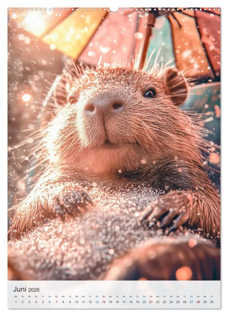 Bild: 9783457801093 | Capybara und Gemütlichkeit (Wandkalender 2026 DIN A2 hoch),...