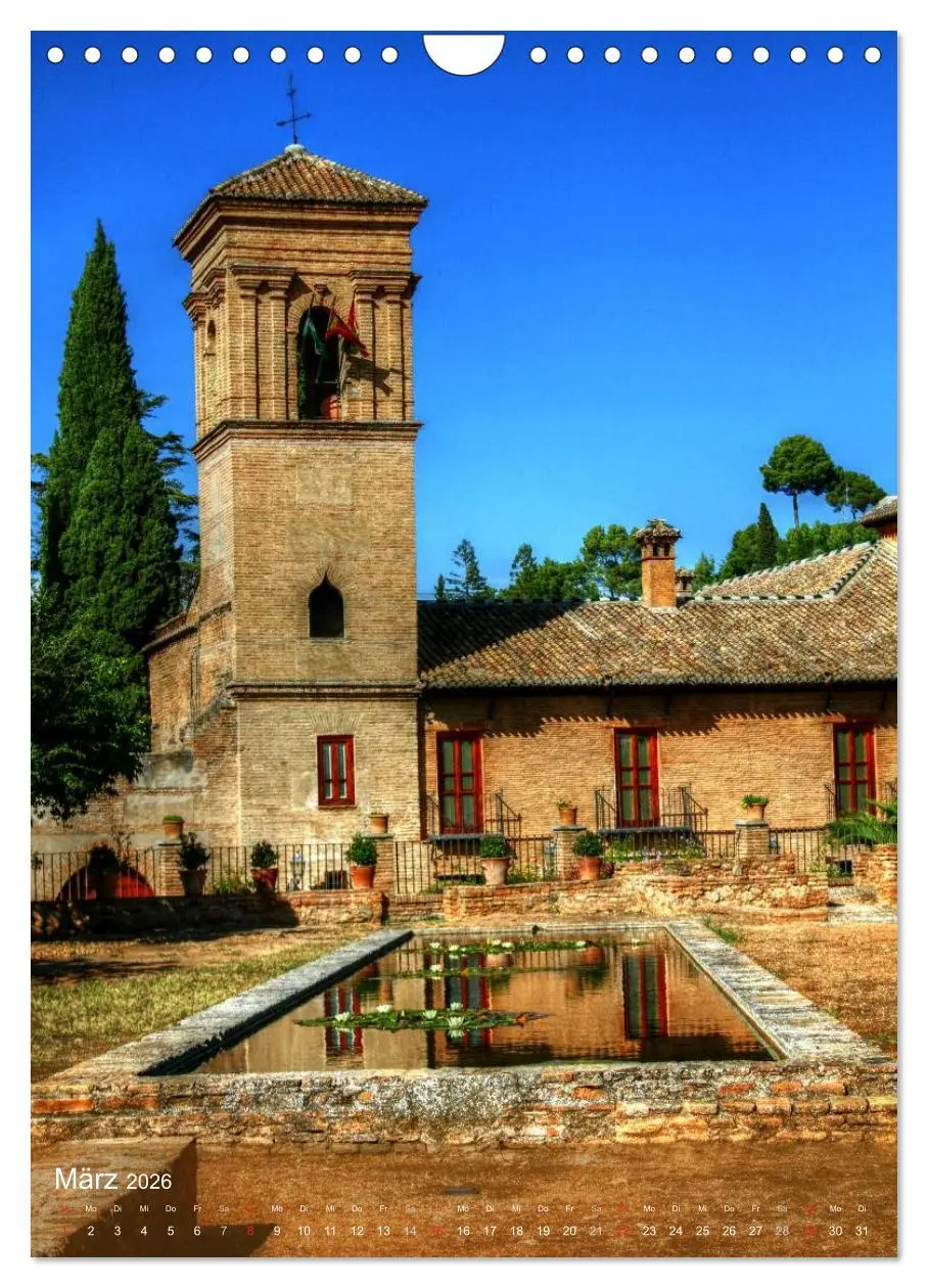 Bild: 9783516441093 | Die Alhambra (Wandkalender 2026 DIN A4 hoch), CALVENDO Monatskalender