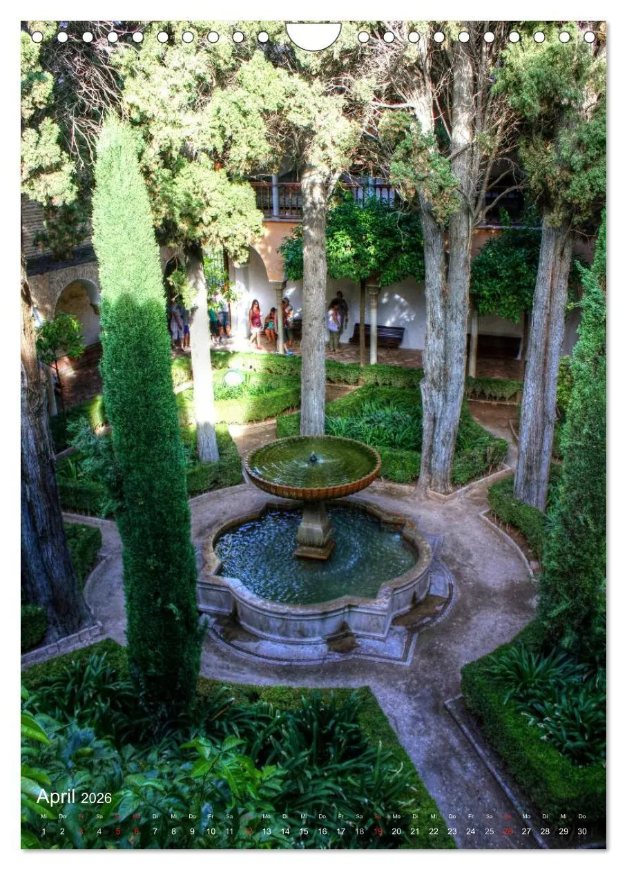 Bild: 9783516441093 | Die Alhambra (Wandkalender 2026 DIN A4 hoch), CALVENDO Monatskalender
