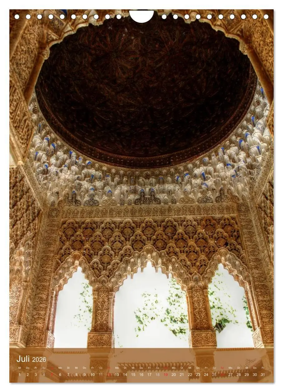 Bild: 9783516441093 | Die Alhambra (Wandkalender 2026 DIN A4 hoch), CALVENDO Monatskalender
