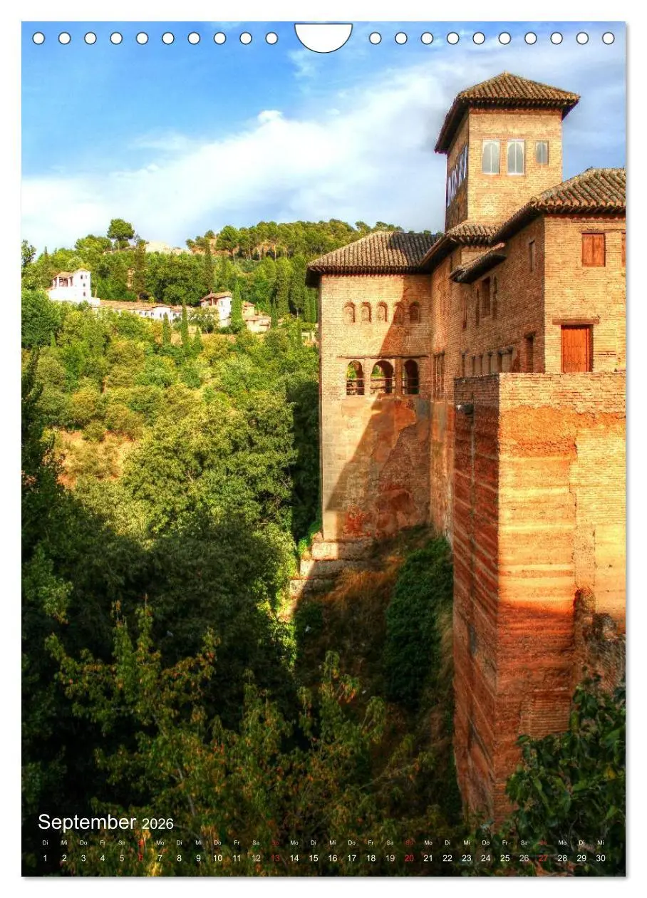 Bild: 9783516441093 | Die Alhambra (Wandkalender 2026 DIN A4 hoch), CALVENDO Monatskalender