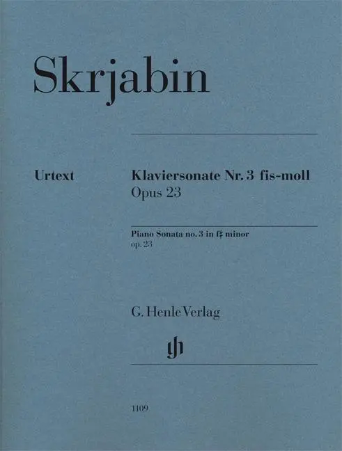 Cover: 9790201811093 | Piano Sonata No.3 in F Sharp minor Op.23 | Alexander Skrjabin | Buch