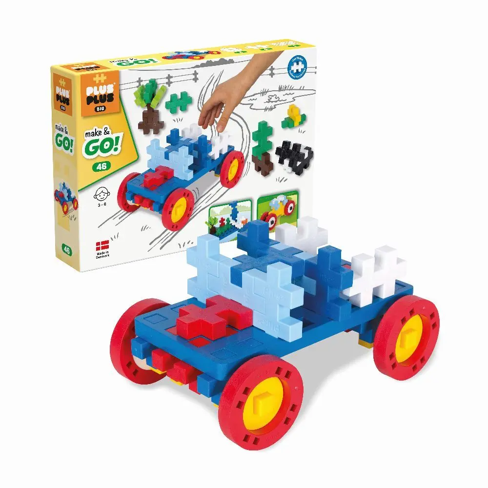 Bild: 5710409201193 | Plus Plus,46 Kreativ Bausteine BIG GO! Fahrzeuge | 9603422 | 2023