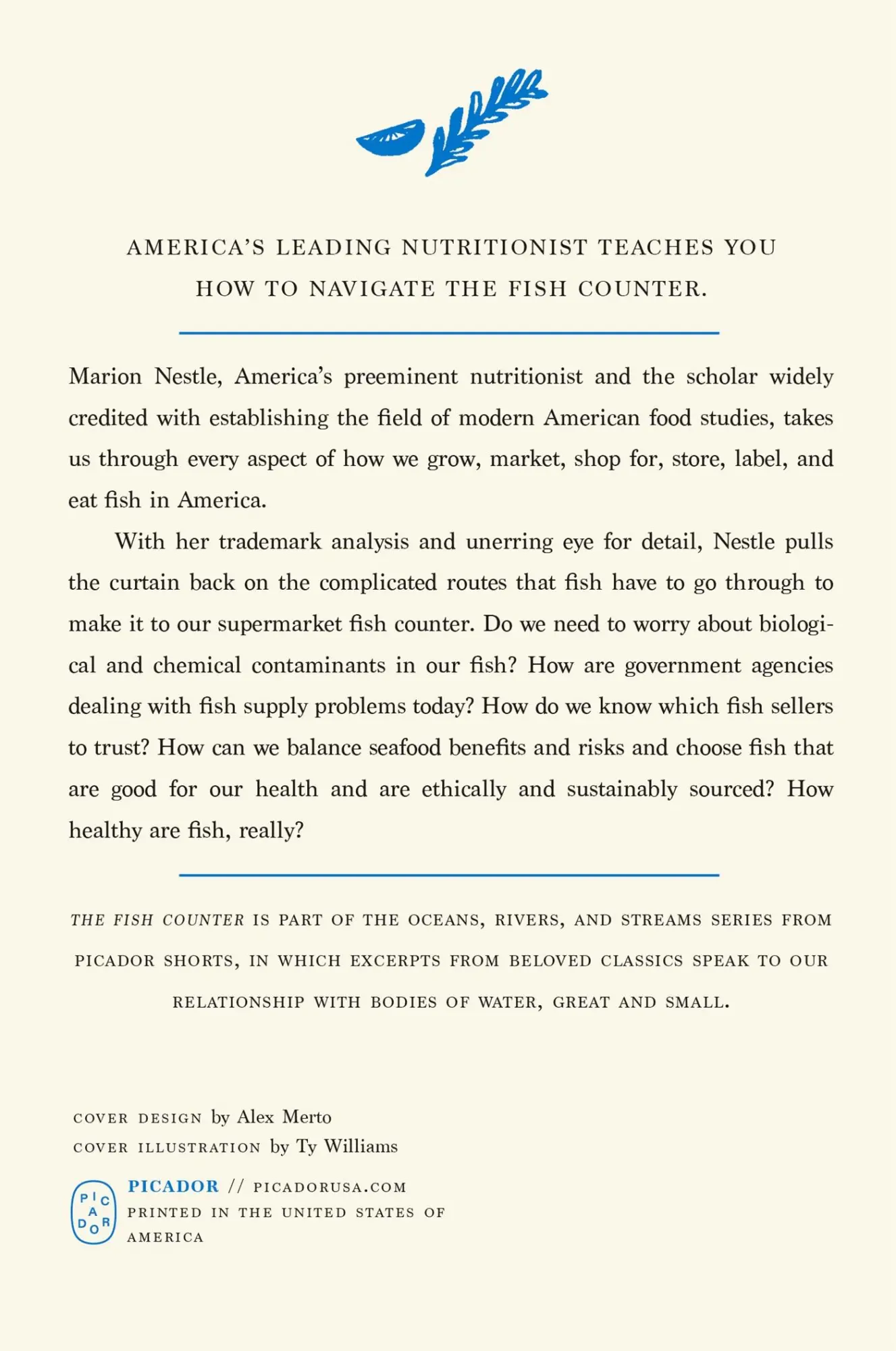 Rückseite: 9781250391193 | The Fish Counter (Picador Shorts) | Marion Nestle | Taschenbuch | 2025