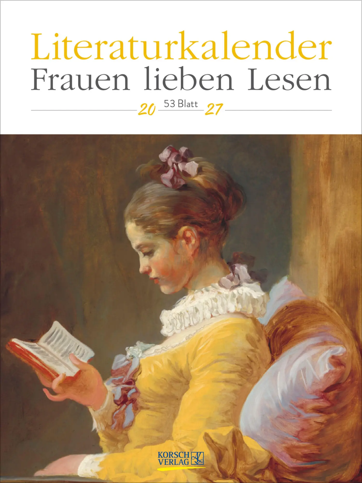 Cover: 9783819301193 | Literaturkalender Frauen lieben Lesen 2027 | Korsch Verlag | Kalender