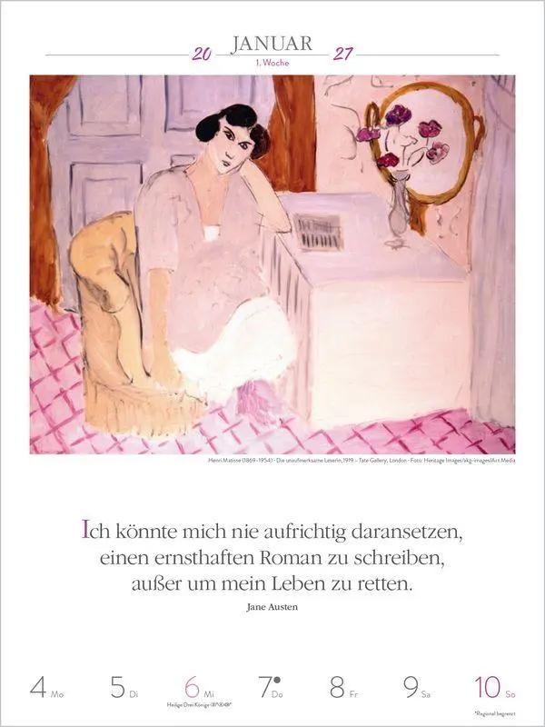 Bild: 9783819301193 | Literaturkalender Frauen lieben Lesen 2027 | Korsch Verlag | Kalender