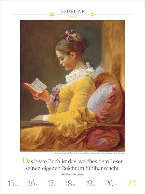 Bild: 9783819301193 | Literaturkalender Frauen lieben Lesen 2027 | Korsch Verlag | Kalender