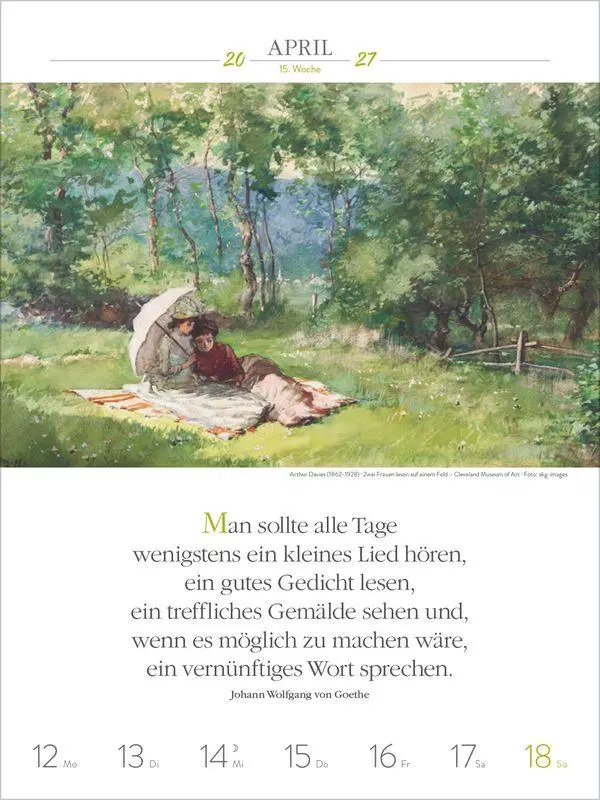 Bild: 9783819301193 | Literaturkalender Frauen lieben Lesen 2027 | Korsch Verlag | Kalender