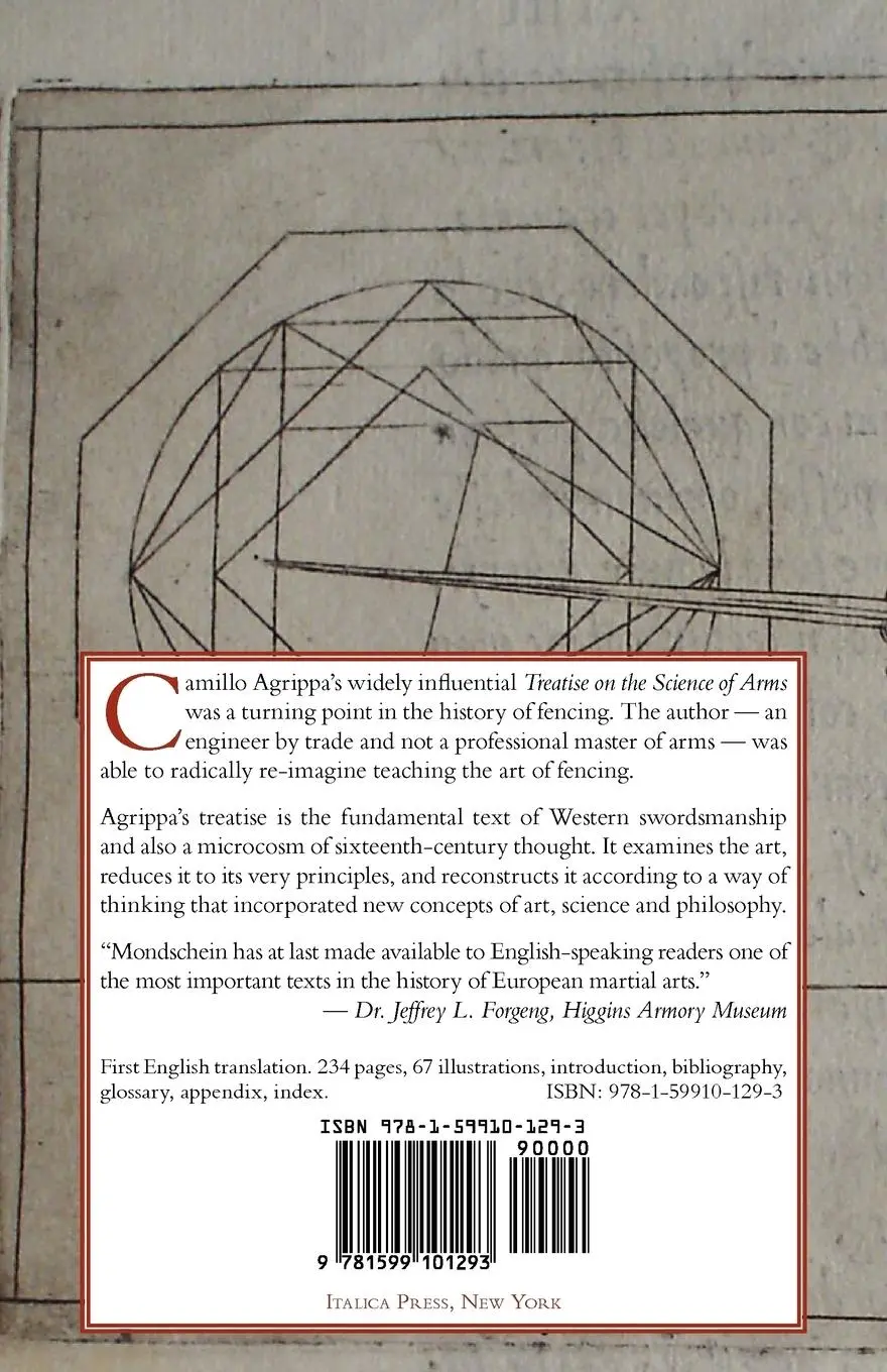 Rückseite: 9781599101293 | Fencing | A Renaissance Treatise | Camillo Agrippa | Taschenbuch