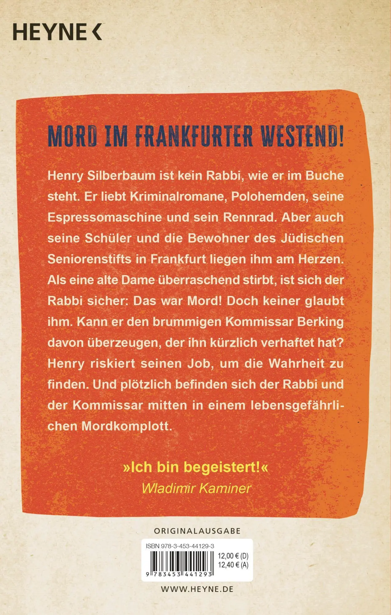 Bild: 9783453441293 | Der Rabbi und der Kommissar: Du sollst nicht morden | Kriminalroman