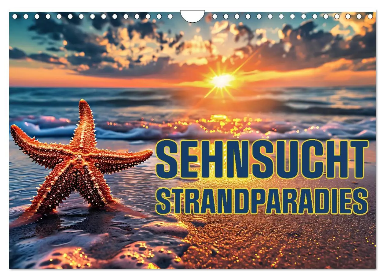 Cover: 9783457331293 | Sehnsucht Strandparadies (Wandkalender 2026 DIN A4 quer), CALVENDO...