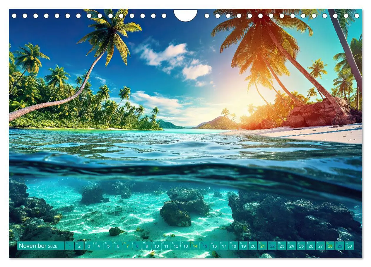 Bild: 9783457331293 | Sehnsucht Strandparadies (Wandkalender 2026 DIN A4 quer), CALVENDO...