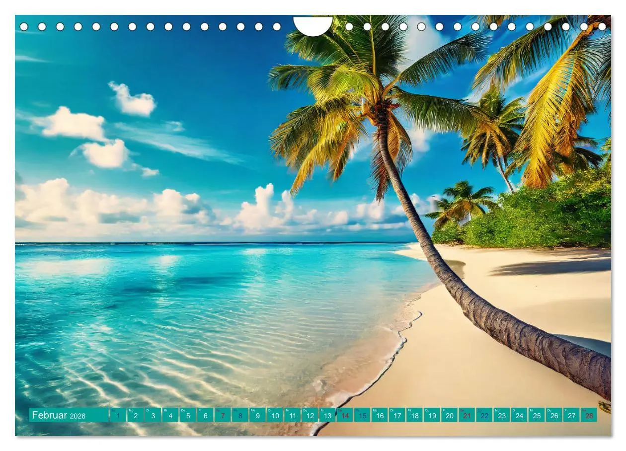 Bild: 9783457331293 | Sehnsucht Strandparadies (Wandkalender 2026 DIN A4 quer), CALVENDO...