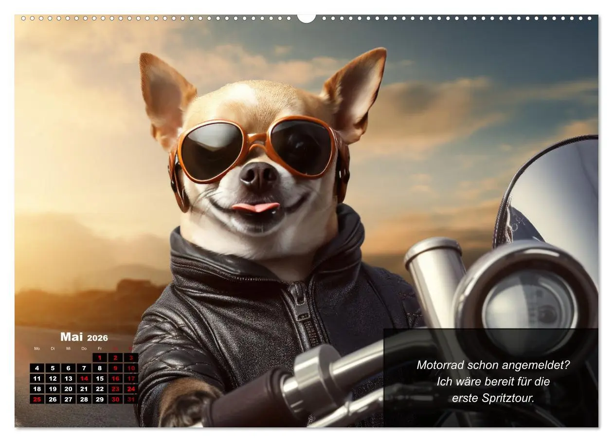 Bild: 9783457401293 | Lustige Chihuahua-Momente (Wandkalender 2026 DIN A2 quer), CALVENDO...